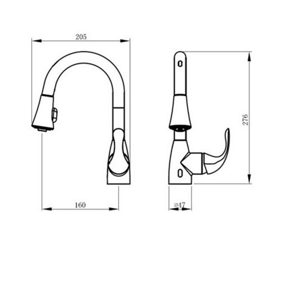 Milan Touch Wave Kitchen Faucet Stainless Steel Faucet Wave sensor pull out fitting kitchen sink mixer tap