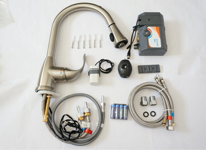 Milan Touch Wave Kitchen Faucet Stainless Steel Faucet Wave sensor pull out fitting kitchen sink mixer tap