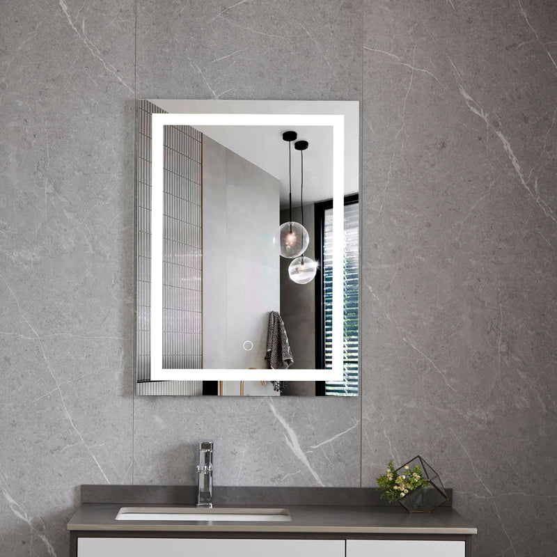 Juno Modern Rectangle Touch LED Bathroom Mirror