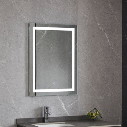 Juno Modern Rectangle Touch LED Bathroom Mirror