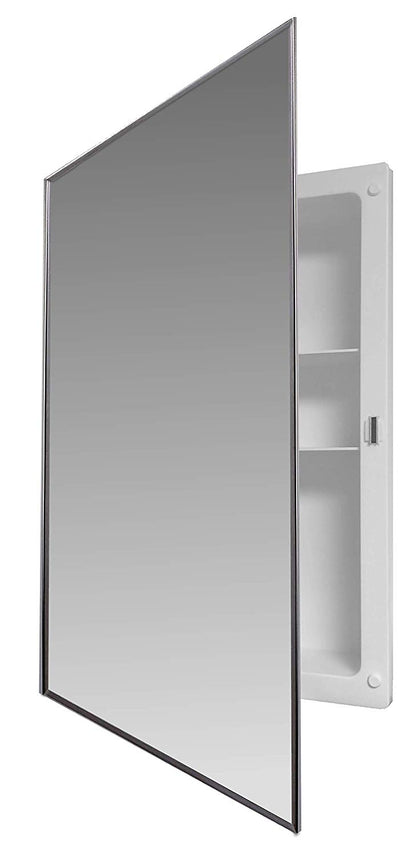 Mirrors Recessed Framed Mirror Bright Steel Medicine Cabinet