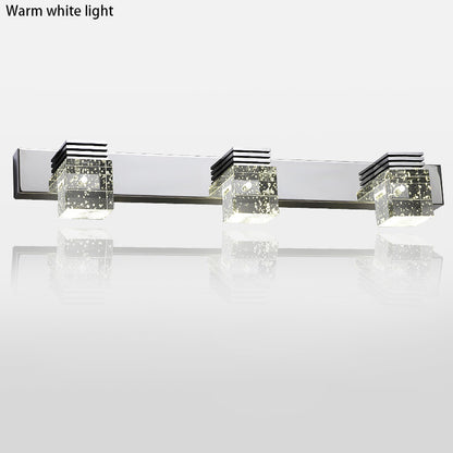 Juno Modern Crystal Cubes Wall LED Vanity Light Bulbs