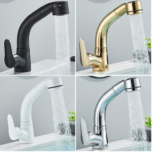 Juno Multi Functional Bathroom Basin Faucet Brass Deck Mounted Mixer Taps
