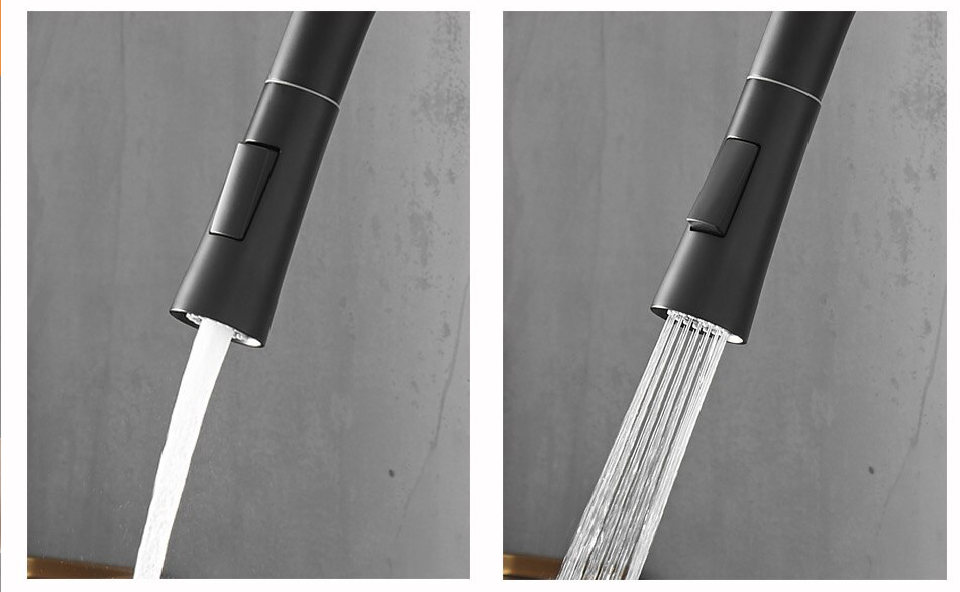 Juno Matte Black Touch Sensor On Kitchen Sink Faucet