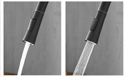 Juno Matte Black Touch Sensor On Kitchen Sink Faucet