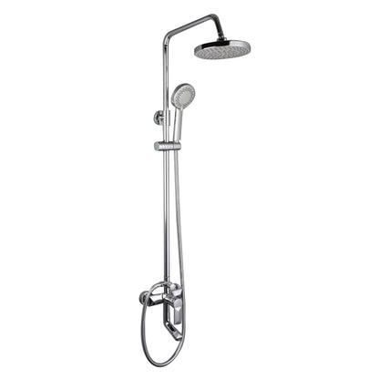 Nature Rainfall Waterfall Chrome Wall Mounted Shower faucet with Handheld Shower