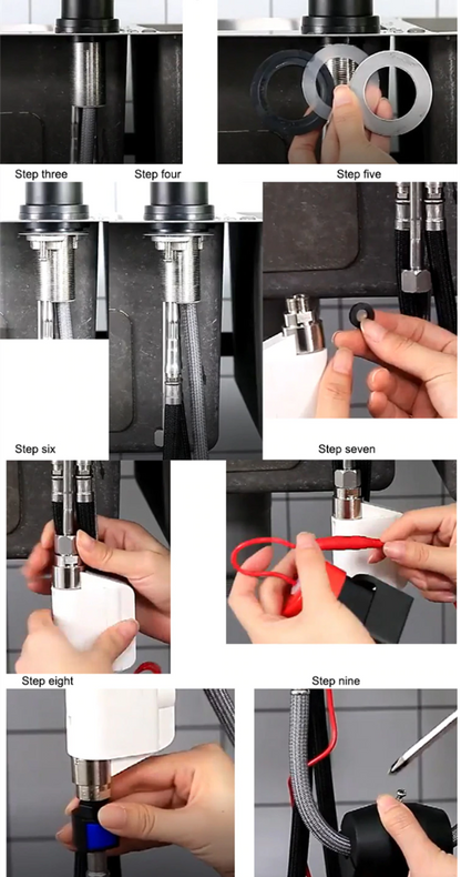 Juno Pull Out Bronze Kitchen Faucet Black Commercial Deck Mount Sensor Faucet