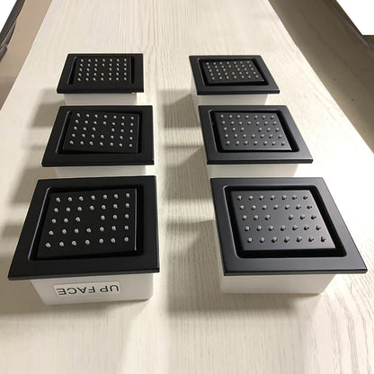 New 5 Function Super Luxury Oil Rubbed Bronze Shower Head With 4 LED Rainfall Shower System