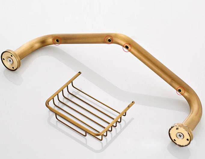 New Juno Bathroom Safety Shower Handle for Elderly Peoples With or Without Soap Dish