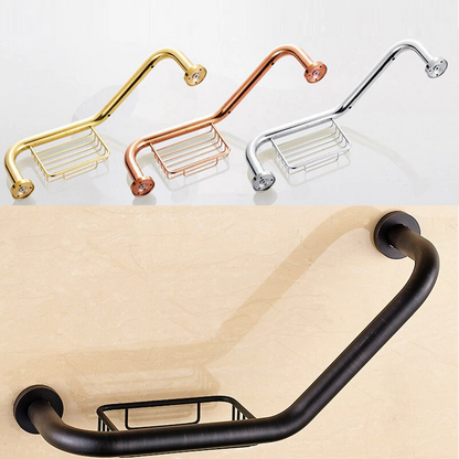 New Juno Bathroom Safety Shower Handle for Elderly Peoples With or Without Soap Dish