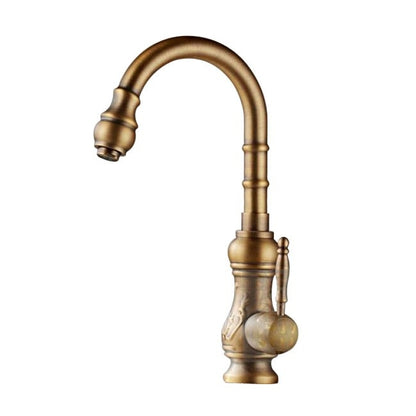 Single Brass Handle Kitchen Faucet 