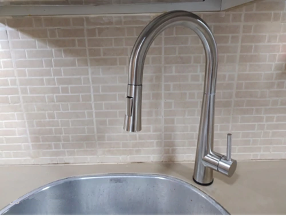 Brushed Nickel Smart Touch Kitchen Sink Faucet Deck Mount