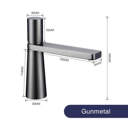 Juno Commercials Deck Mount Brushed Finish Bathroom Single Handle Mixer Faucet