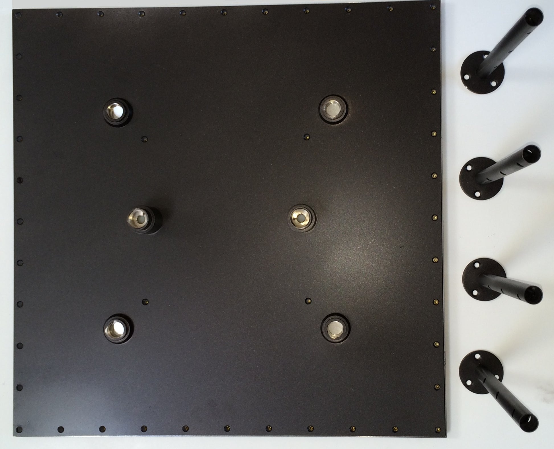 20" Oil Rubbed Bronze Square Color Changing Bathroom LED Rain Shower Head