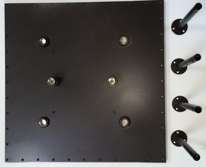 20" Oil Rubbed Bronze Square Color Changing Bathroom LED Rain Shower Head