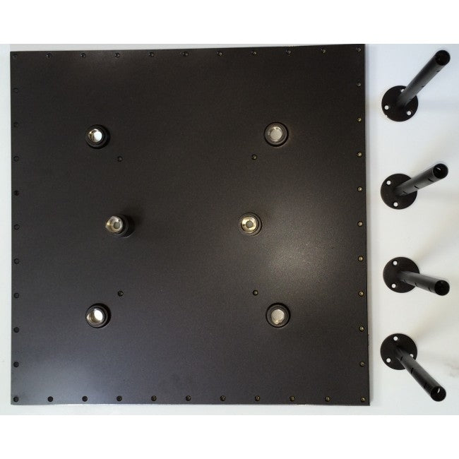 Juno 20" x 40" Dark Oil Rubbed Bronze Square Ceiling Mount LED Rain Shower Head 