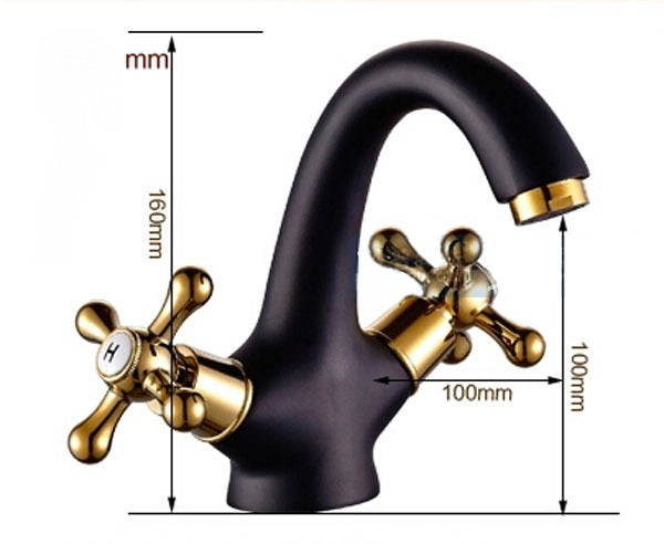 L'Aquila Oil Rubbed Bronze Bathroom Vessel Sink Faucet Deck Mounted Oil Rubbed Bronze