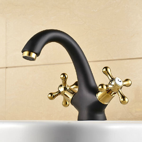Oil Rubbed Bronze Bathroom Vessel Sink Faucet Deck Mounted Oil Rubbed Bronze