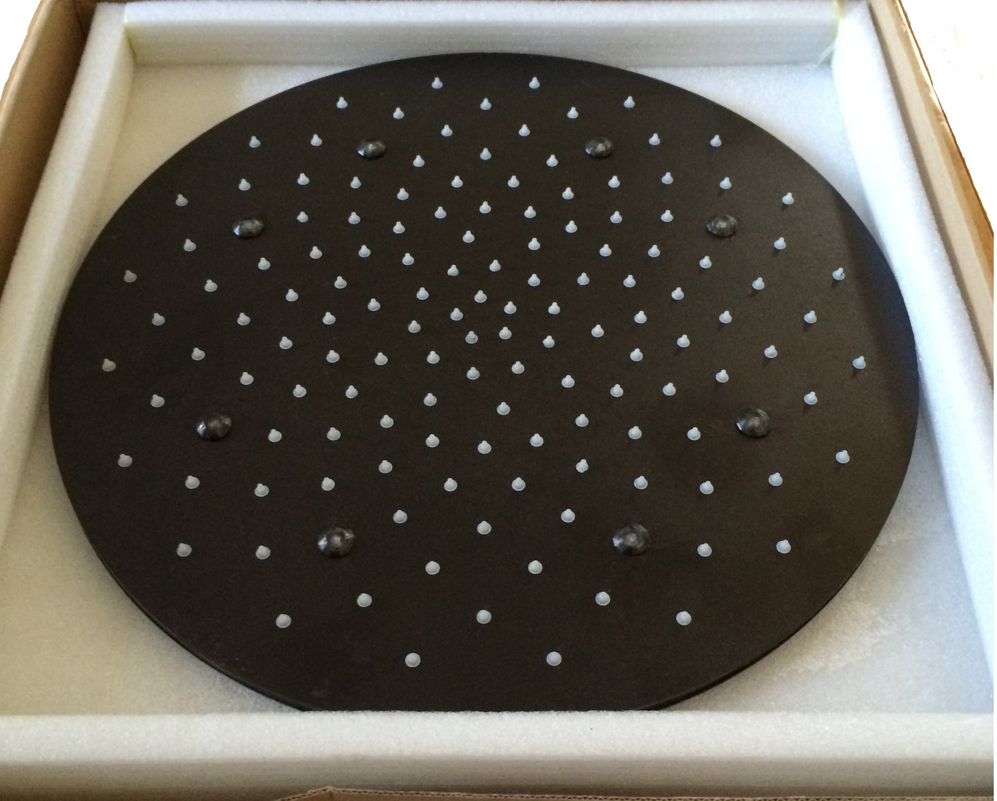 16" Oil Rubbed Bronze Round Color Changing LED Rain Shower Head