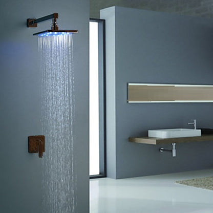 10" Oil Rubbed Bronze LED Shower Set