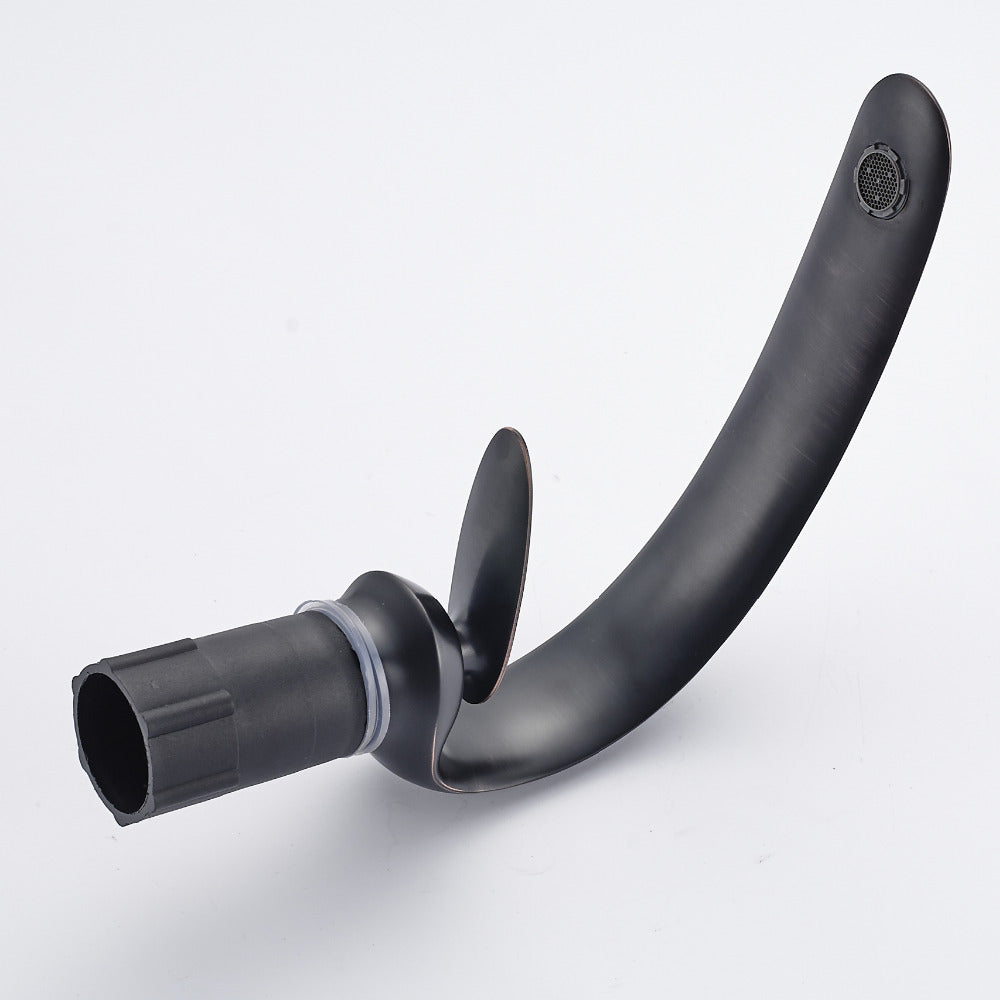 Oil Rubbed Bronze Finish Bathroom Basin Sink Faucet