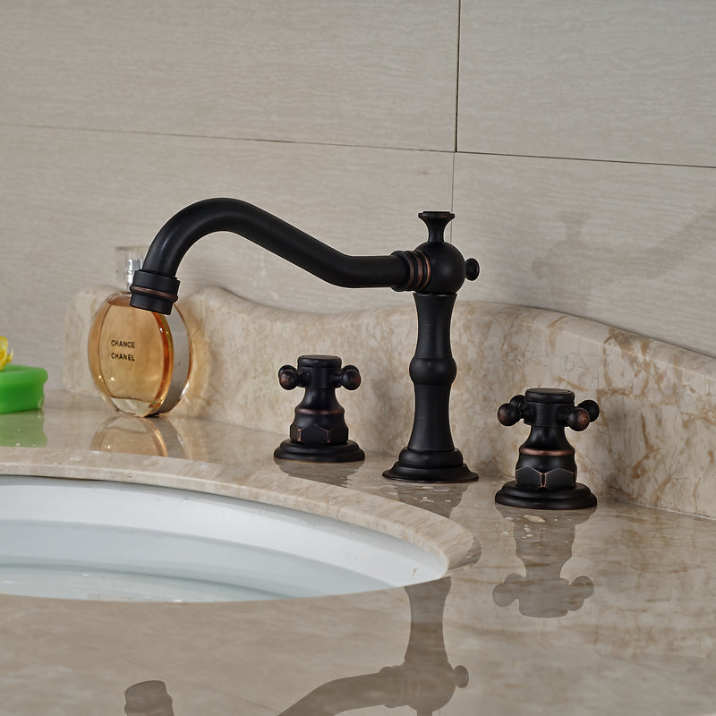 Black Oil-Rubbed-Bronze-bathroom sink faucet