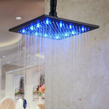 Oil Rubbed Bronze Wall Mount LED Shower Set