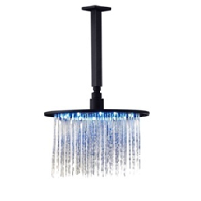 oil rubbed bronze led rain shower head