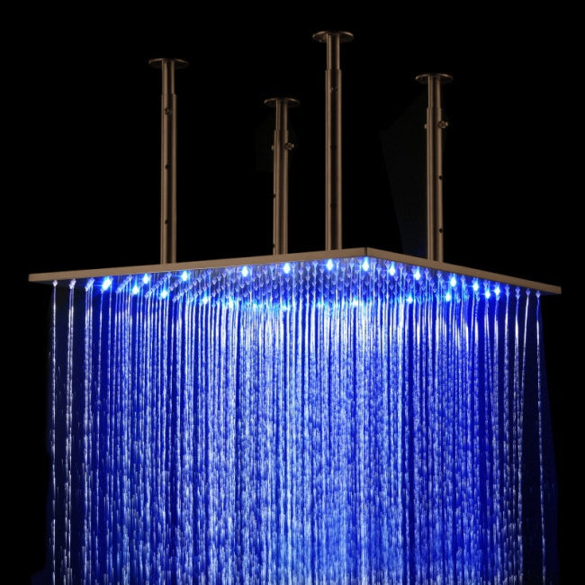 Oil rubbed bronze rain shower head