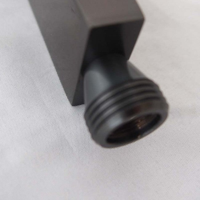 24" Dark Oil Rubbed Bronze Solid Brass LED Rain Shower Head with Body Jets & Handheld Shower