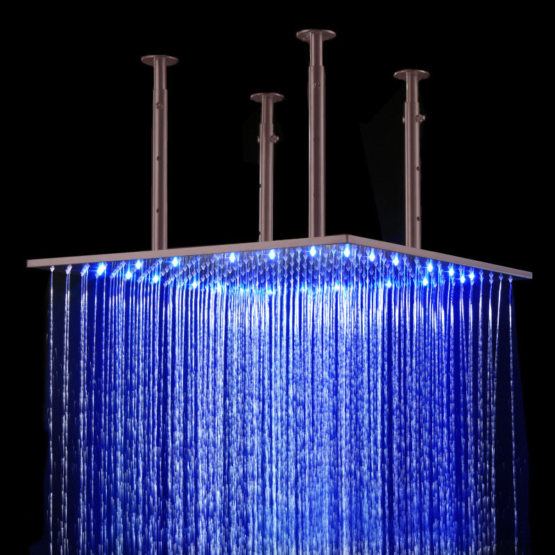 Luxury Oil Rubbed Bronze Color Changing LED Rain Shower Head