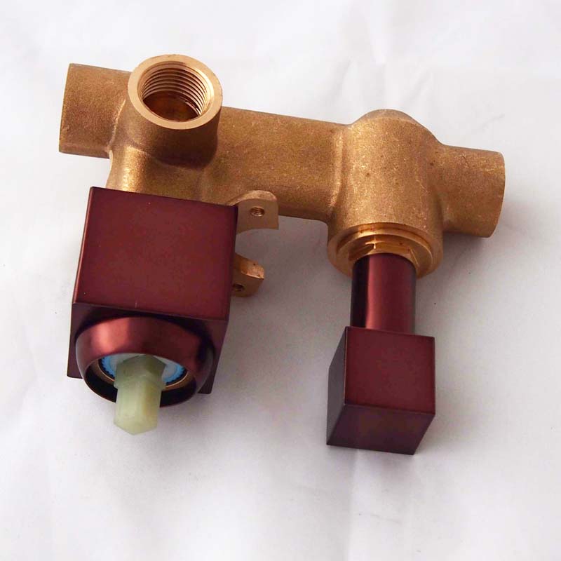 Oil Rubbed Bronze Square Color Changing LED Rain Shower Head