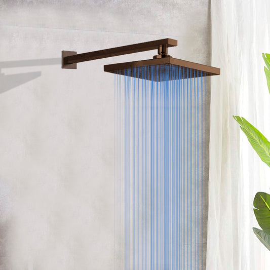 Oil Rubbed Bronze Square LED Rainfall Shower Head