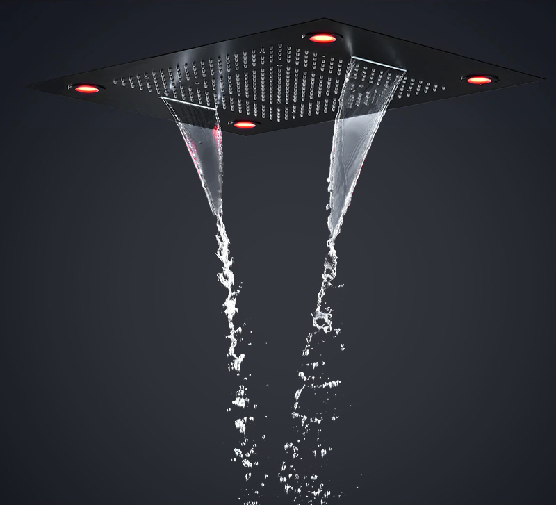 Musical Head Shower System Modern Design Mobile Phone Controlled.