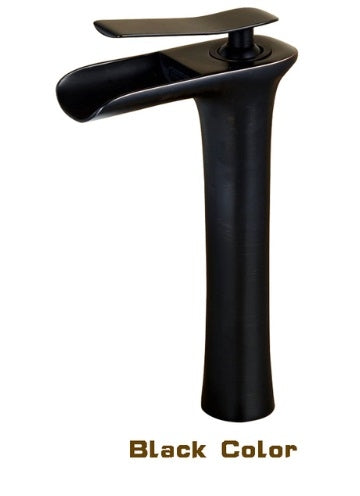 Open Waterfall Single Handle Bathroom Sink Faucet