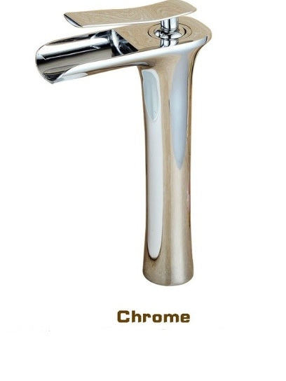 Open Waterfall Single Handle Bathroom Sink Faucet