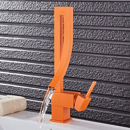 Orange Basin Faucet