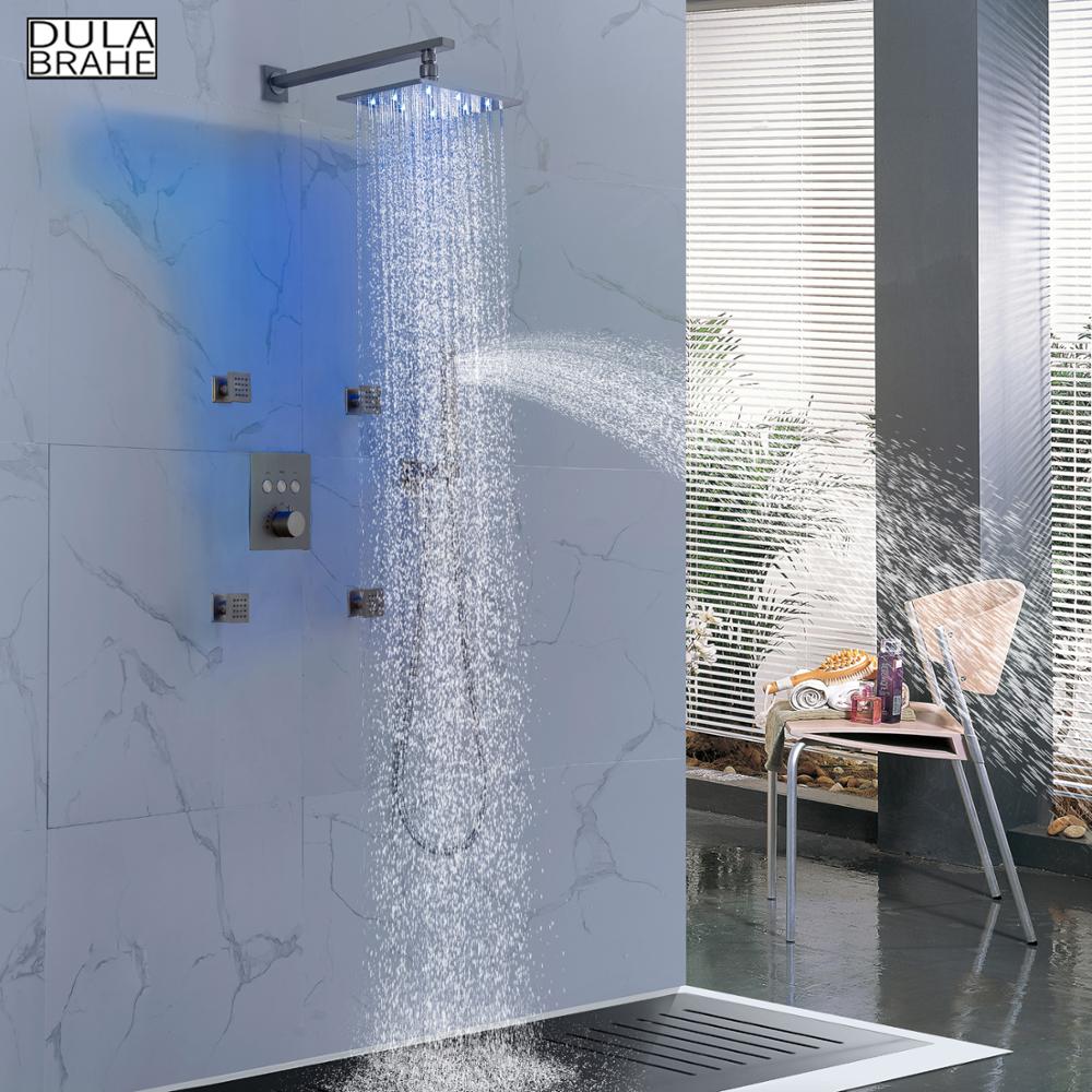 3 Way  Shower Mixer with Body Jets Rainfall Bathroom Shower System