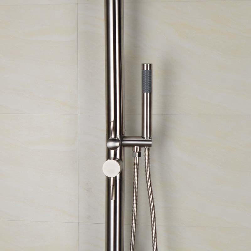 Juno 7.5 ft Swimming Pool Outdoor 12 inch shower head Floor Standing Shower