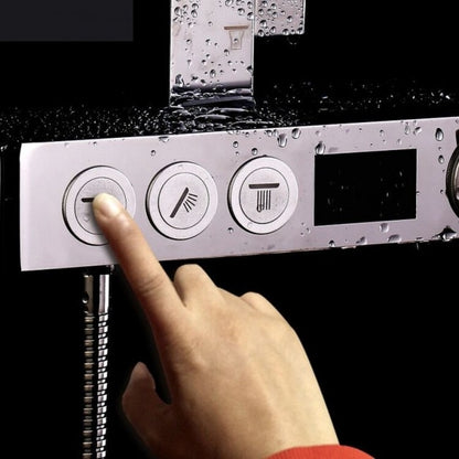 Perla Bathroom Shower Smart Intelligent Thermostat On The Wall With Digital Touch 