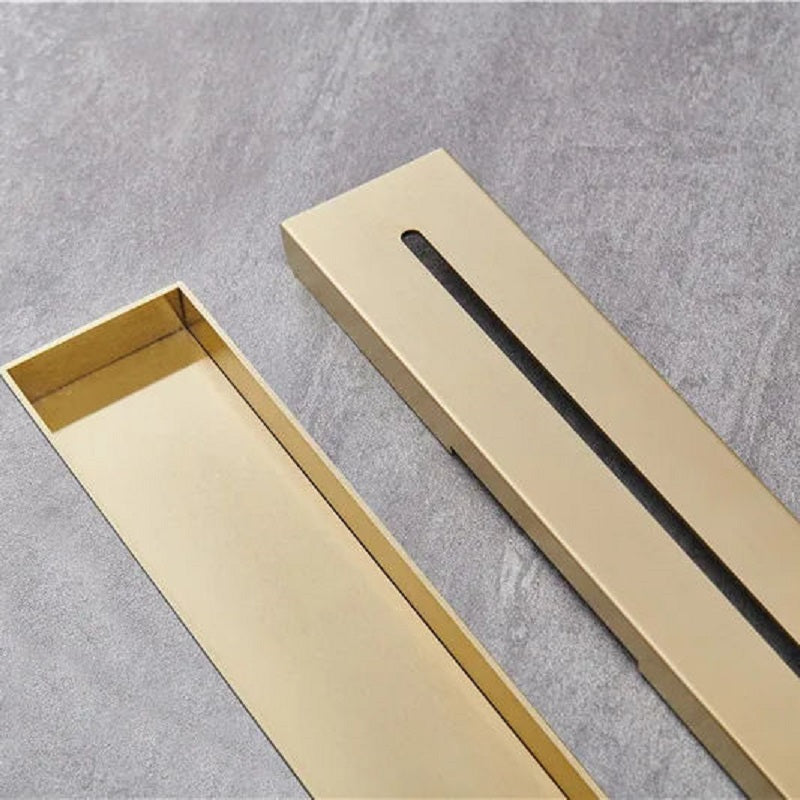 Juno LED Linear Shower Drain Flag Design Flange Body