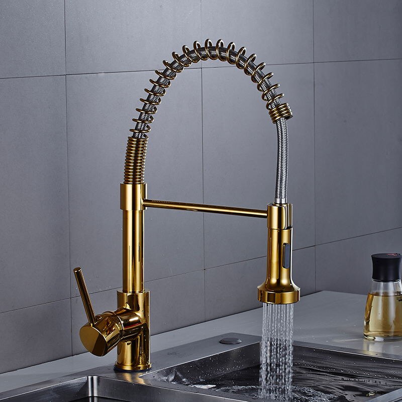 Black Pull Down Kitchen Faucet