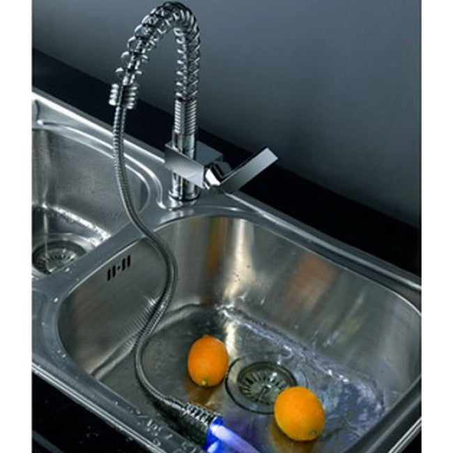 Pull Down Kitchen Sink Faucet with Color Changing LED 