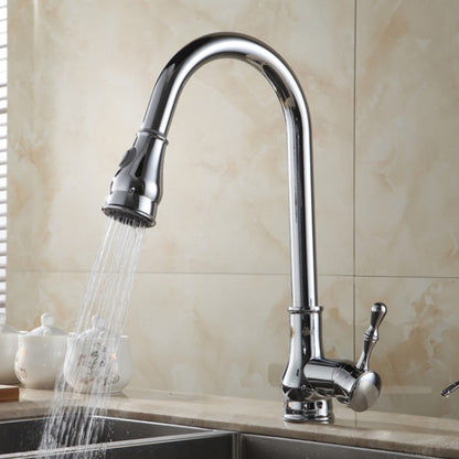 Pull Out Sink Kitchen Mixer Faucet Brushed Nickel  