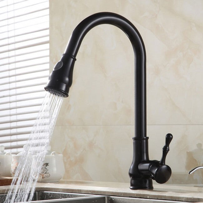 Pull Out Sink Kitchen Mixer Faucet Brushed Nickel  