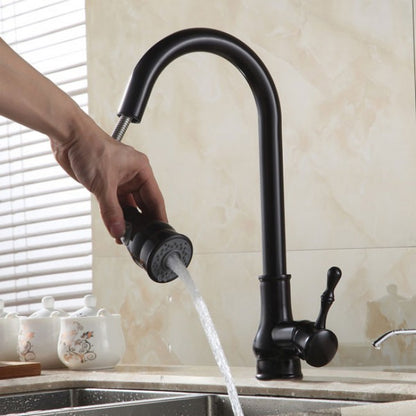 Pull Out Sink Kitchen Mixer Faucet Brushed Nickel  