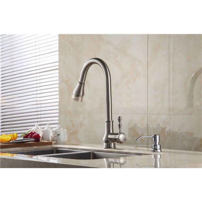 Pull Out Sink Kitchen Mixer Faucet Brushed Nickel  