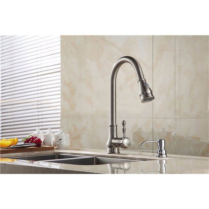 Pull Out Sink Kitchen Mixer Faucet Brushed Nickel  