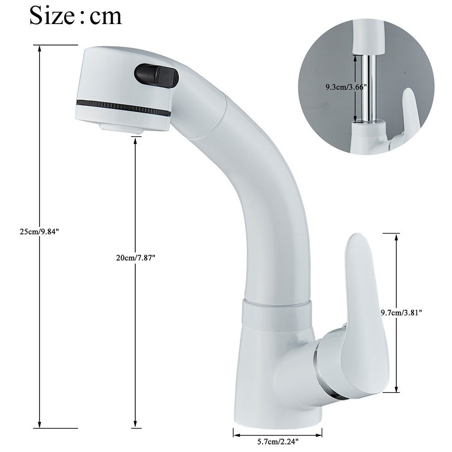 Juno Multi Functional Bathroom Basin Faucet Brass Deck Mounted Mixer Taps