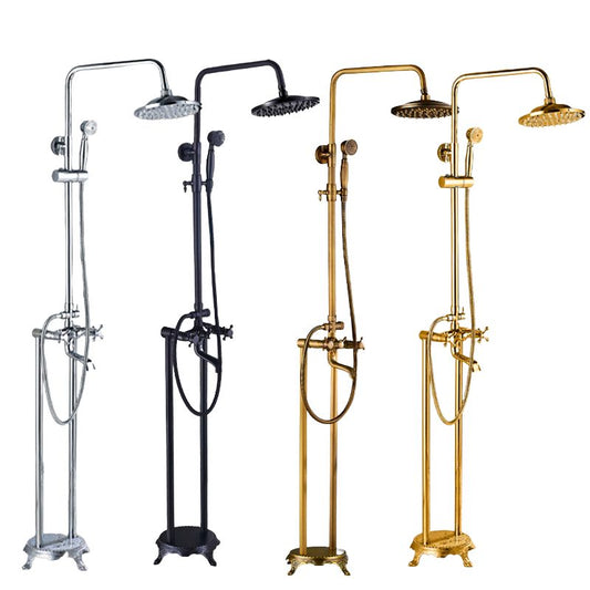 Juno Quinn Free Standing Shower Head with Bathtub Faucet And Hand Shower System